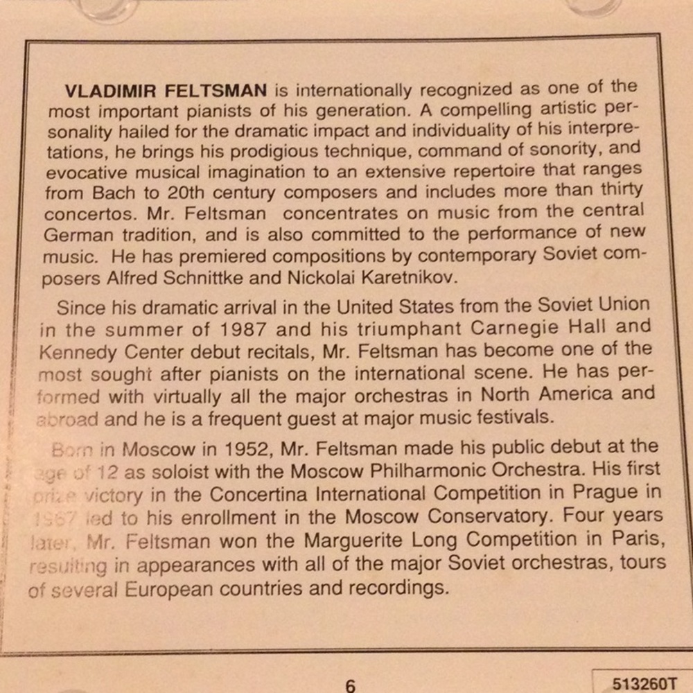 J.S. Bach: Goldberg Variations (Vladimir Feltsman) - Picture 3 of 5